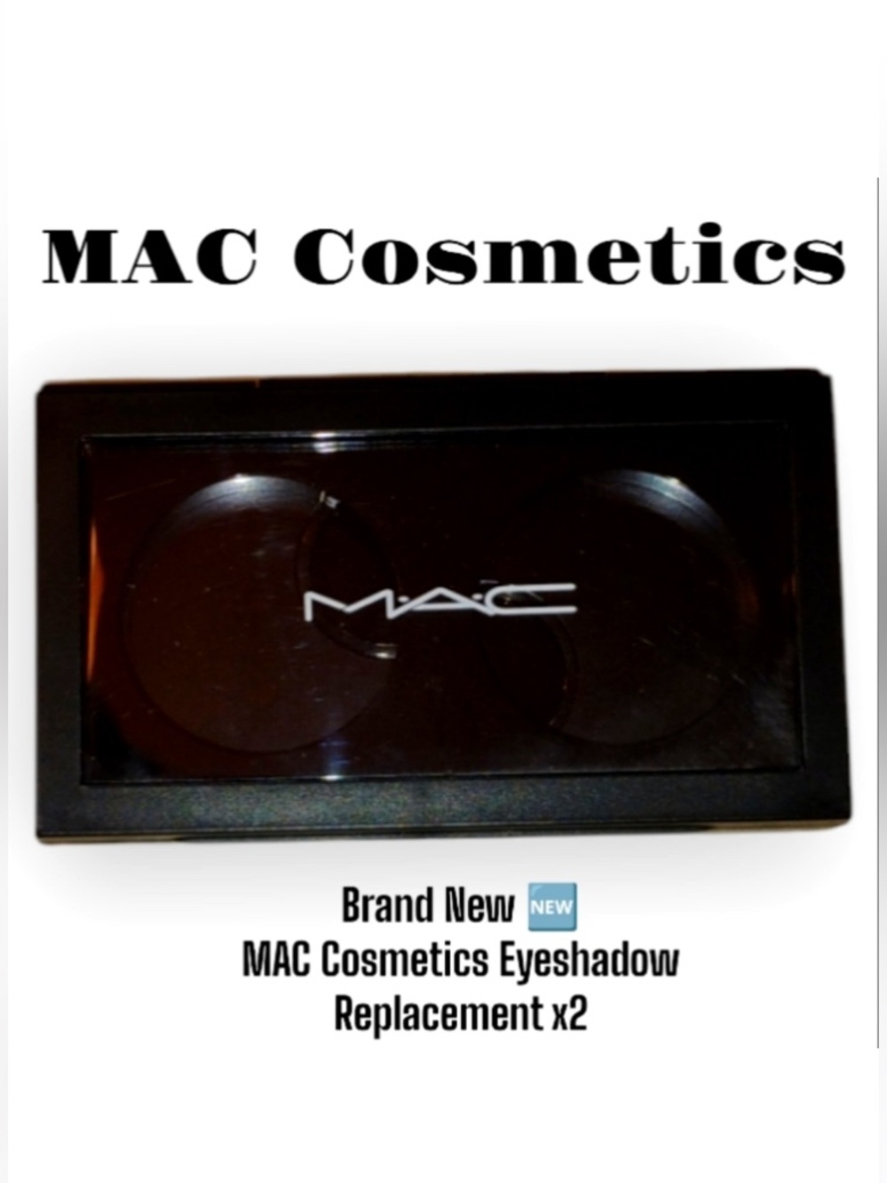MAC Cosmetics Pro Palette 2 Empty Eyeshadow Pans Holder Duo - 2 Slot! NEW!